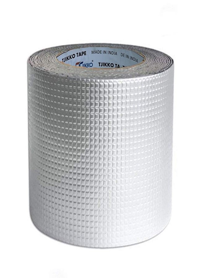 TJIKKO LeakLock Tape - Waterproof Roof Patch, Pipe Leak, Gutter Repair, Window Seal - UV Resistant, All-Weather Aluminium Foil Butyl Rubber Flashing Tape (6" x 5m) - Image 1